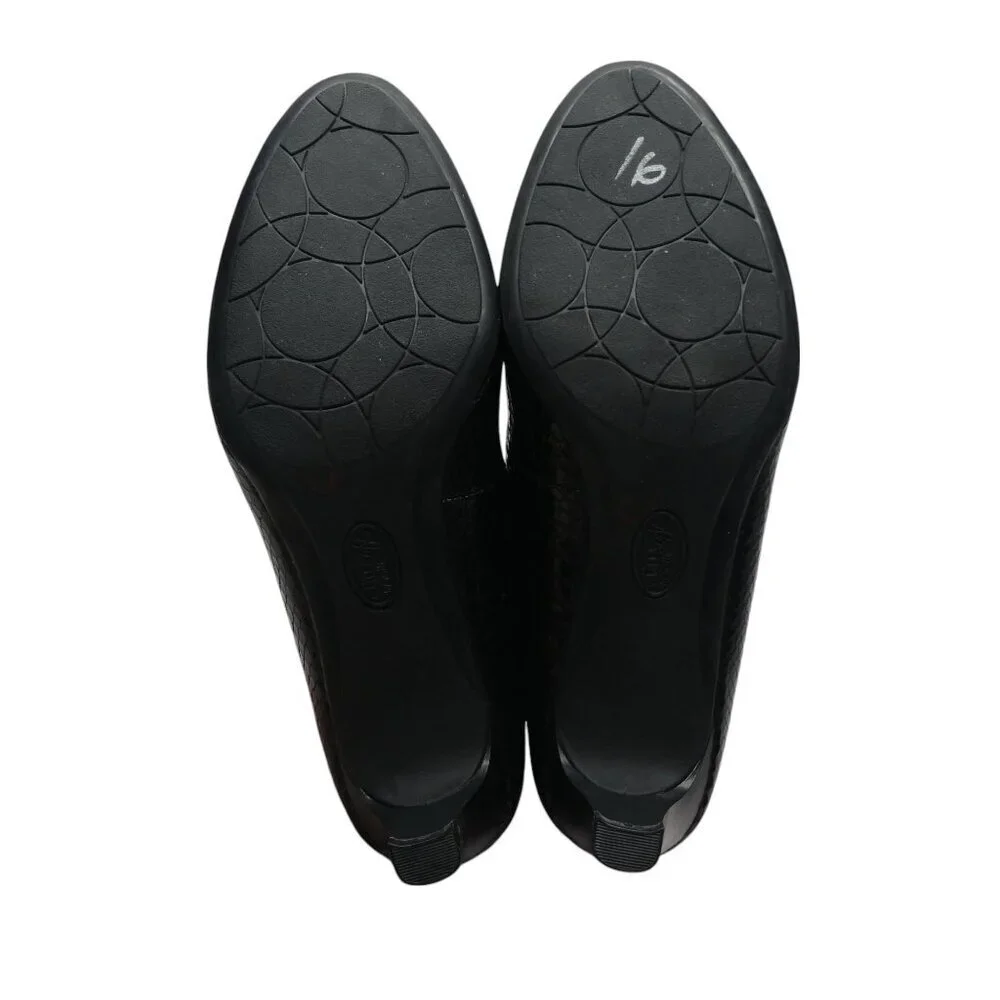 Eurosoft by Sofft Trichelle Black Snakeskin Print Pumps‎ Heels Womens 9